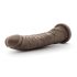 Dr. Skin 8,5 - realistični dildo sa vakumom - braon (20,5cm)