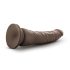 Dr. Skin 8,5 - realistični dildo sa vakumom - braon (20,5cm)