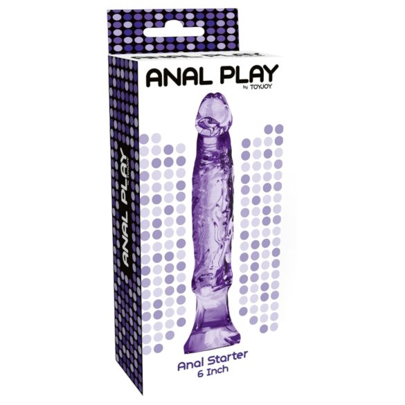 Toyjoy Anal Starter - realističan analni dildo - 16 cm (ljubičasti)