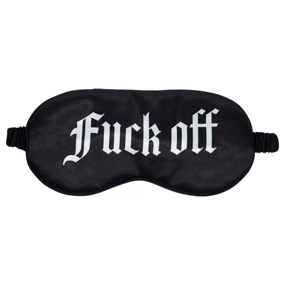Ouch! - satenska maska za oči sa natpisom „Fuck Off” (crna)
