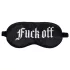 Ouch! - satenska maska za oči sa natpisom „Fuck Off” (crna)