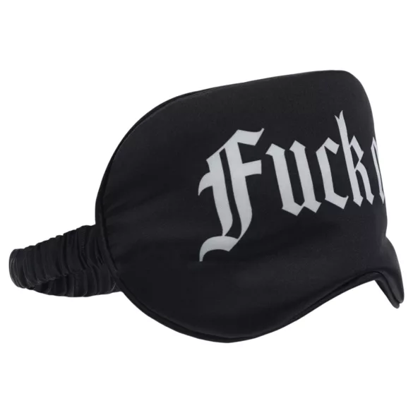 Ouch! - satenska maska za oči sa natpisom „Fuck Off” (crna)