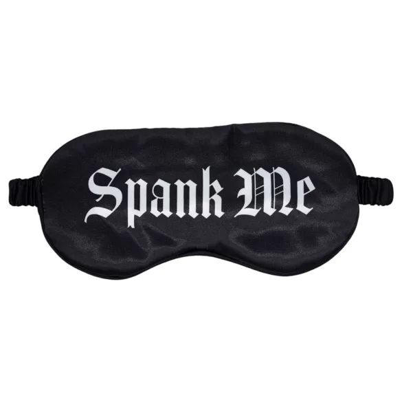 Ouch! - satenska maska za oči sa natpisom „Spank Me” (crna)