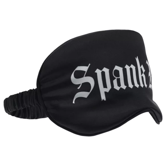 Ouch! - satenska maska za oči sa natpisom „Spank Me” (crna)