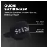 Ouch! - satenska maska za oči sa natpisom “Suck Don't Bite” (crna)