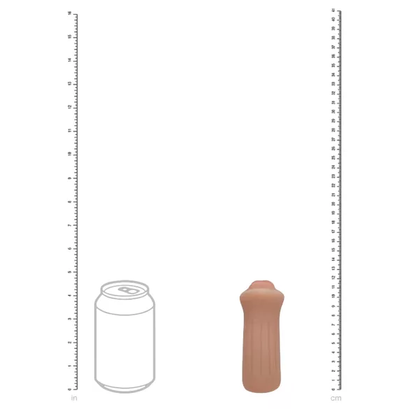 XKIN - veštačka vagina masturbator - S (tamna prirodna)