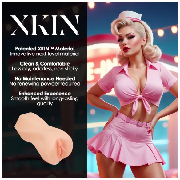 XKIN Cutie Darla - realistična veštačka vagina masturbator (natur)
