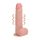 REALROCK - вибратор са вакуумском чашом - природна боја (18cm)