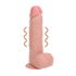 REALROCK - вибратор са вакуумском чашом - природна боја (18cm)