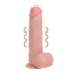 REALROCK - вибратор са вакуумском чашом - природна боја (18cm)