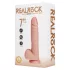 REALROCK - вибратор са вакуумском чашом - природна боја (18cm)