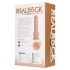 REALROCK - вибратор са вакуумском чашом - природна боја (18cm)