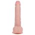 REALROCK - вибратор са вакуумском чашом - природна боја (18cm)