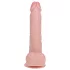 REALROCK - вибратор са вакуумском чашом - природна боја (18cm)