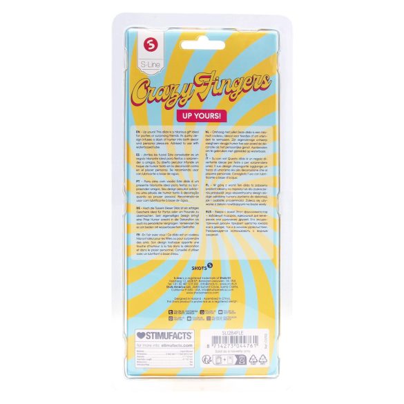 S-Line - srednji prst dildo (prirodan)