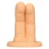 S-Line - dvoprsti dildo (prirodan)