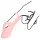 Loveline - rebrasti prstni vibrator (pink)