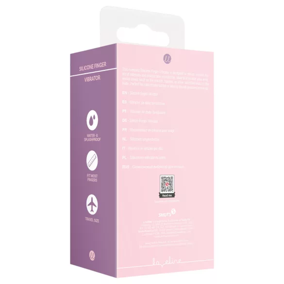 Loveline - rebrasti prstni vibrator (pink)