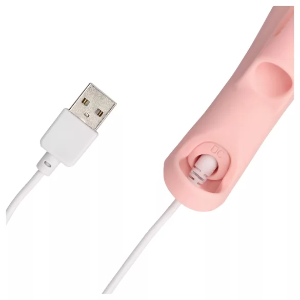Loveline - rebrasti prstni vibrator (pink)