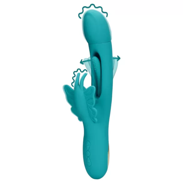 Loveline - leptirasti, jezičasti vibrator (tirkizni)