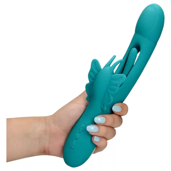 Loveline - leptirasti, jezičasti vibrator (tirkizni)