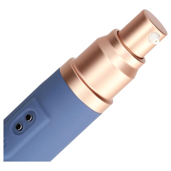Loveline Travel - Vibrator na baterije sa rezervoarom za lubrikant (pastelno plav)
