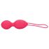 Loveline - rebrasta vibraciona gejša kuglica (pink)