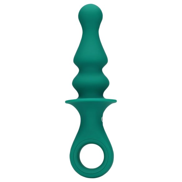Loveline - punjivi analni vibrator sa kuglicama (zeleni)