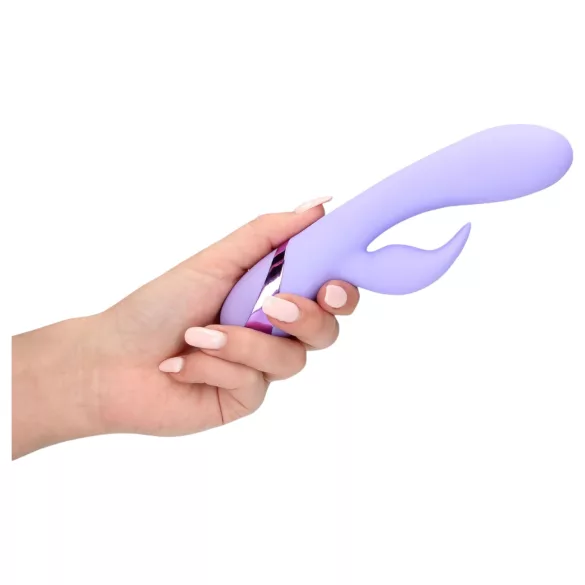 Loveline - bežični zec vibrator s klitoralnim delom (ljubičasta)