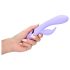 Loveline - bežični zec vibrator s klitoralnim delom (ljubičasta)