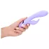 Loveline - bežični zec vibrator s klitoralnim delom (ljubičasta)
