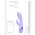 Loveline - bežični zec vibrator s klitoralnim delom (ljubičasta)