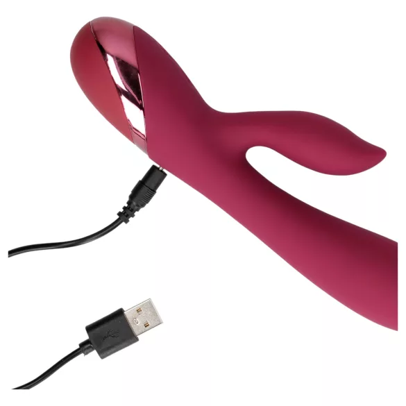 Loveline - punjeni klitoralni vibrator (crveni)