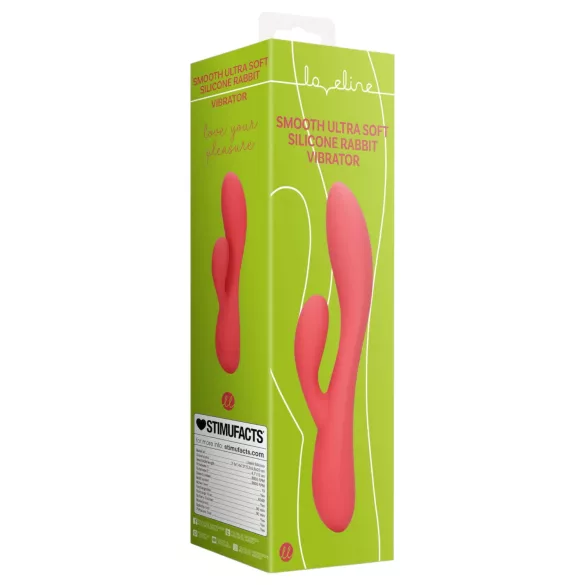 Loveline - vodootporni vibrator sa masažnom rukom (roze)