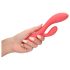 Loveline - vodootporni vibrator sa masažnom rukom (roze)