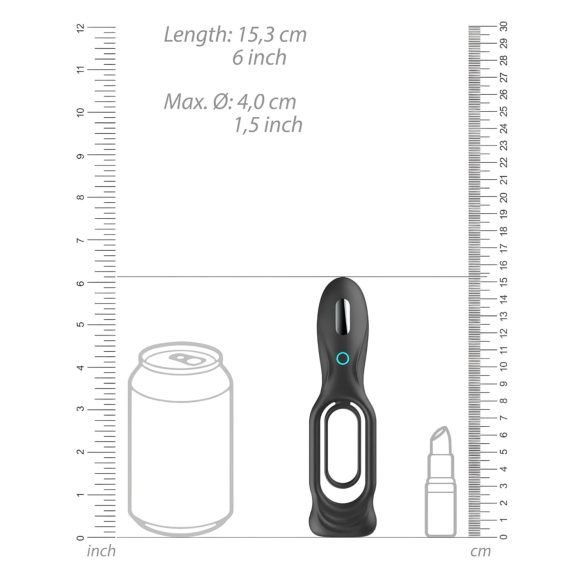 No.88 - Vibrirajući prsten za penis (crni)