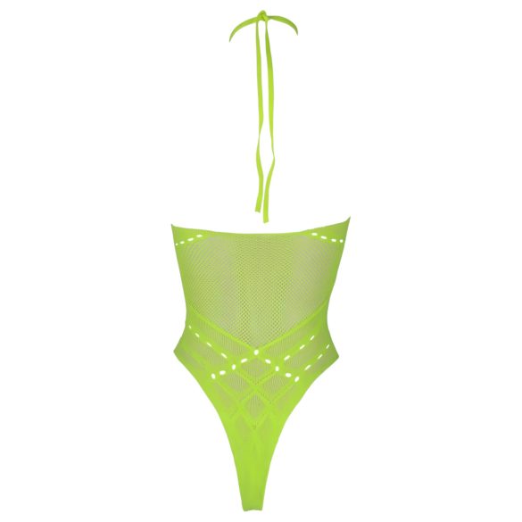 Ouch! - Body s fosforescentnim trakama (neon zelena) - XL-4XL
