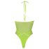 Ouch! - Body s fosforescentnim trakama (neon zelena) - XL-4XL