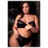 Le Désir Plus Size - Komplet donjeg veša od 3 dela - crna (XL-4XL)