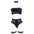 Le Désir Plus Size - Komplet donjeg veša od 3 dela - crna (XL-4XL)
