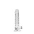 REALROCK - providljivi realistični dildo - prozirni (17cm)