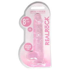 REALROCK - providni realistični dildo - roze (19cm)