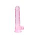 REALROCK - providni realistični dildo - roze (19cm)