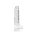 REALROCK - prozirni realistični dildo - providan (19 cm)