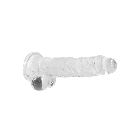 REALROCK - prozirni realistični dildo - providan (19 cm)