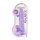 REALROCK - prozirni realistični dildo - ljubičasti (22 cm)