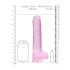 REALROCK - Prozirni Realistični Dildo - Roze (22cm)