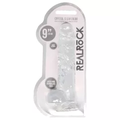 REALROCK - Providni realistični dildo - providni (22cm)