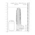 REALROCK - Providni realistični dildo - providni (22cm)