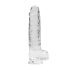 REALROCK - Providni realistični dildo - providni (22cm)
